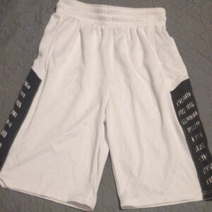 White and Black Men's Gym Shorts​​